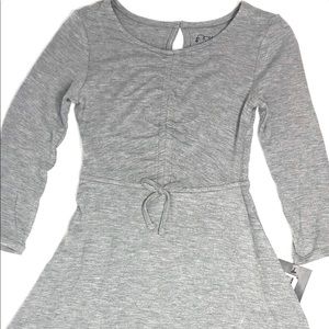 Girls grey long sleeve dress